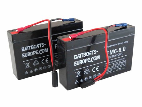 Baitboats-Europe.Com Bait Boat Lead Battery 6volt 8ah