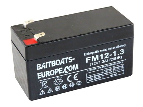 Baitboats-Europe.Com Fishfinder Lead Battery 12volt 1.3ah