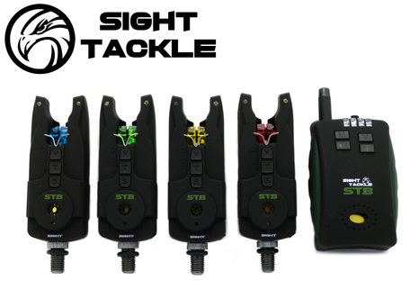 Sight Tackle STB Bite Alarms & Receiver 4+1